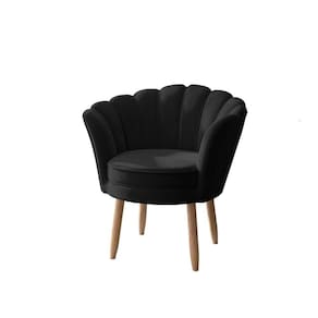 Poltrona Para Quarto Decoração Confortável Balaqui Decor Cor: Preto