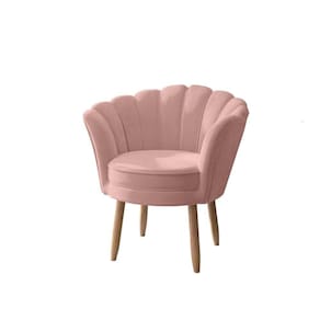 Poltrona Para Quarto Decoração Confortável Balaqui Decor Cor: Rosa