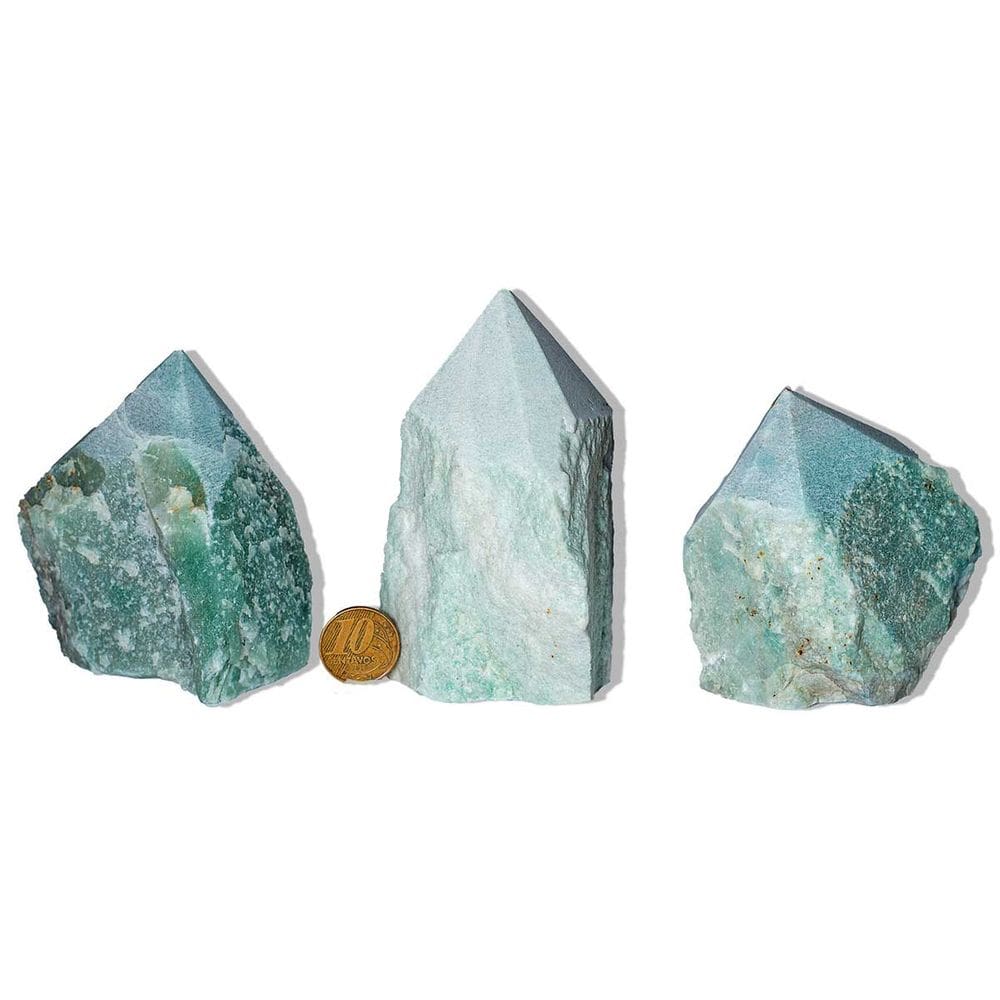 03 Quartzo Verde Pedra Pé e Bico Serrado 300 a 400g Tipo B