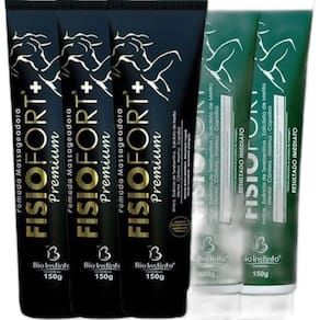 Kit 3 Pomada Fisiofort Premium 150G 2 Pomada Fisiofort 150G