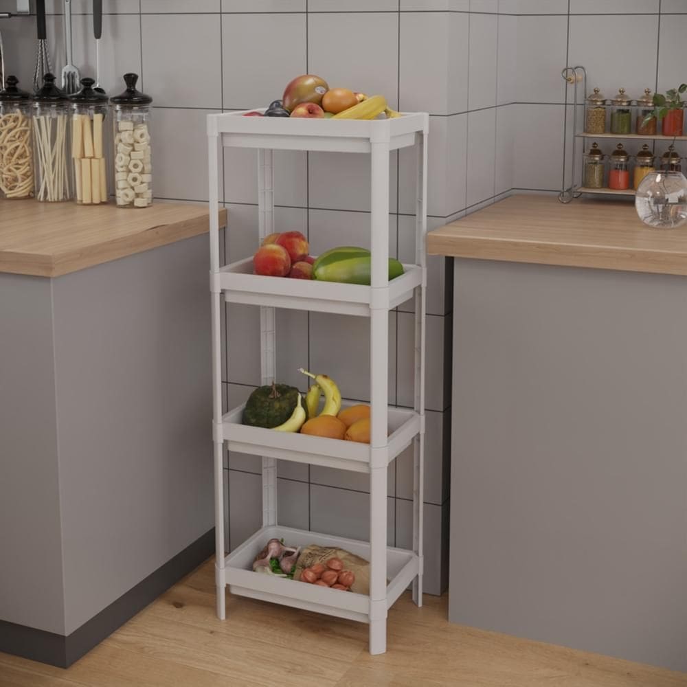 Estante Geo Multiuso Organizador Compacto 4 Prateleiras 112cm