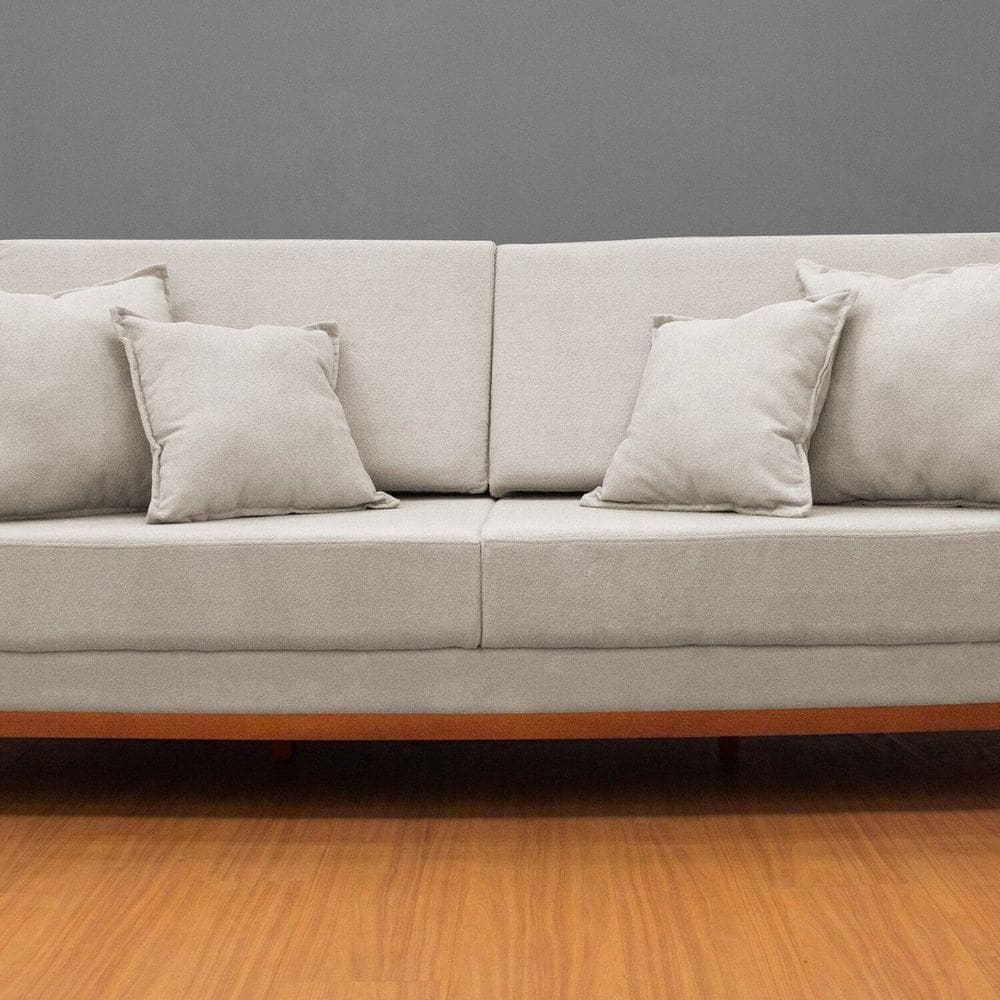 Sofá Fixo Living Barcelona com 180 Cm Bege