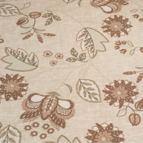 Tecido Impermeável Estampado Málaga 24 Flores Marrom