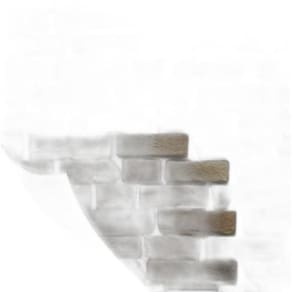 Papel De Parede Pedra Tijolinho Fundo Branco 0,57 X 3M