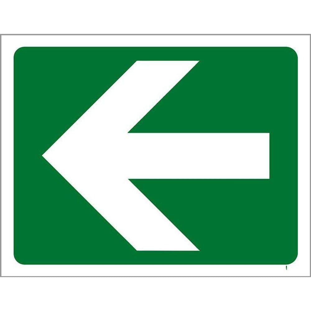Kit 3 Placas Sinalização Ambiente Seta Esquerda
