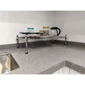 Kit Cozinha Prateleiras Aramadas Para Organizar - Cromado