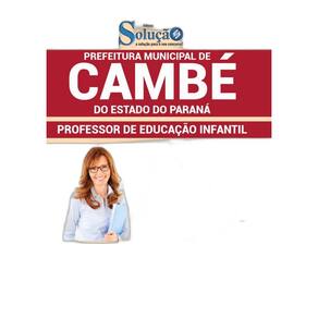 Apostila Prefeitura Cambé - Professor De Educação Infantil