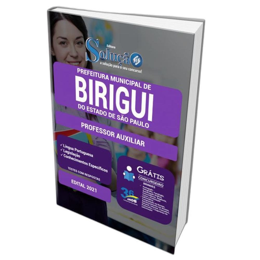 Apostila Prefeitura Birigui Sp - Professor Auxilia