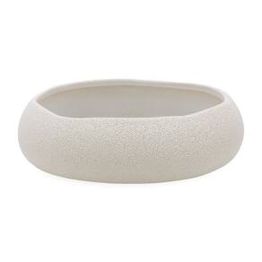 Centro de Mesa Decorativo em Cerâmica Branco 34cm 19276 Mart