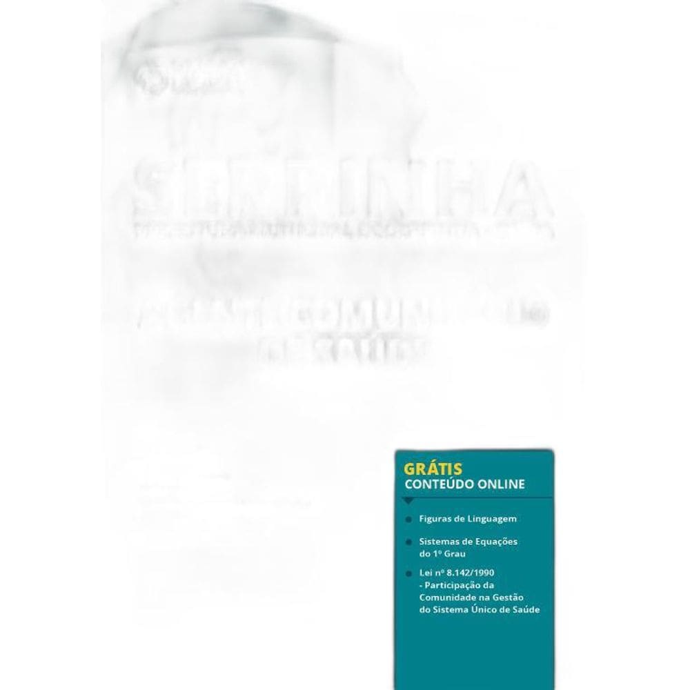 Apostila Concurso Serrinha BA - Agente Comunitário de Saúde