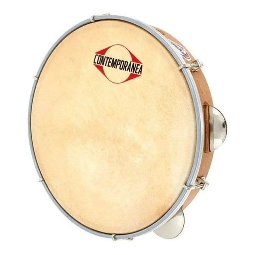 Pandeiro Contemporanea Md 10`` Pele Couro Light 20Lt