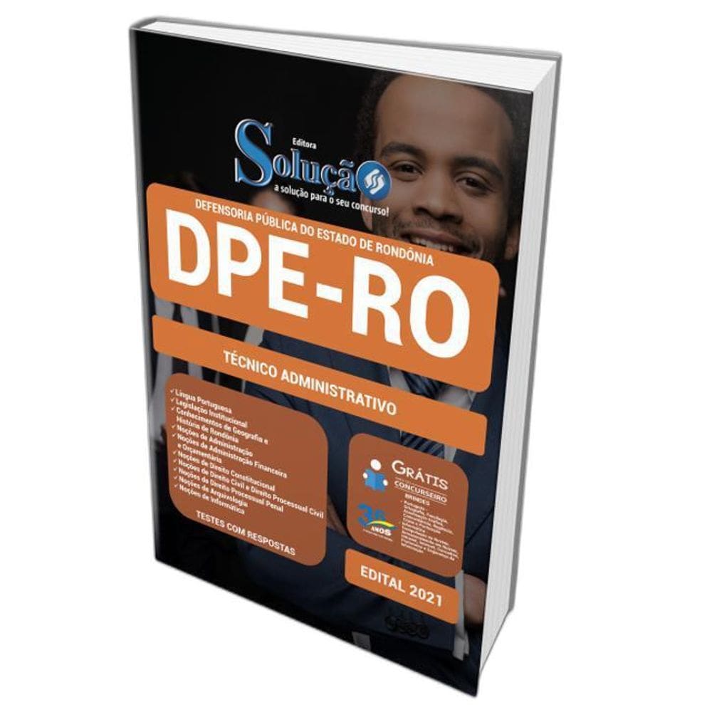 Apostila Dpe Ro - Técnico Administrativo
