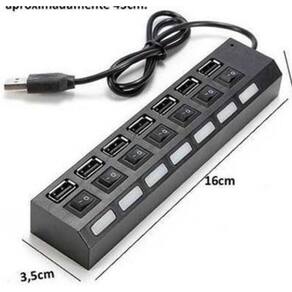 Hub Usb Extensor 7 Portas Chave Seletora 2.0