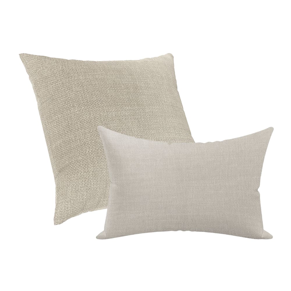 Kit Capas De Almofadas Decorativa 50x50cm e 30x50cm Caqui