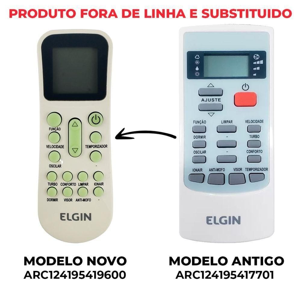 Controle Ar-condicionado Split Elgin Ykr-h-002e Ykr-k-001e