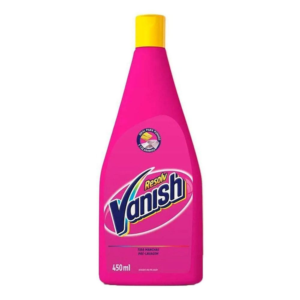 Vanish Liquido Resolv Tira Manchas Pré Lavagem 450Ml Vanish