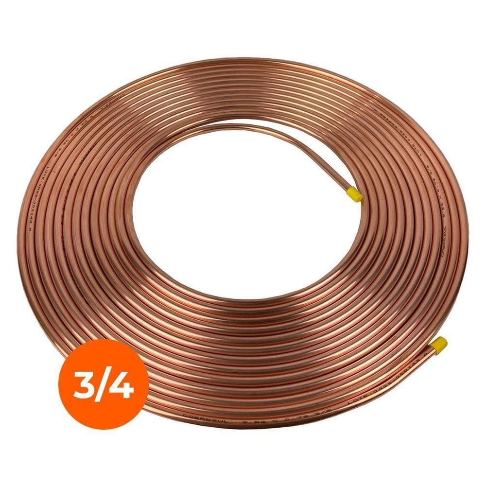 Cobre Panqueca 3-4 19,05mm Parede 1-32 0,79mm 1 Metro