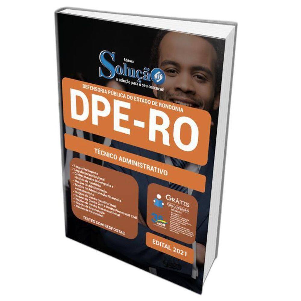 Apostila Dpe Ro - Técnico Administrativo