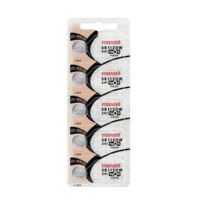 Bateria 391 Sr1120W Maxell 1.55V Para Relógio C/5 Un