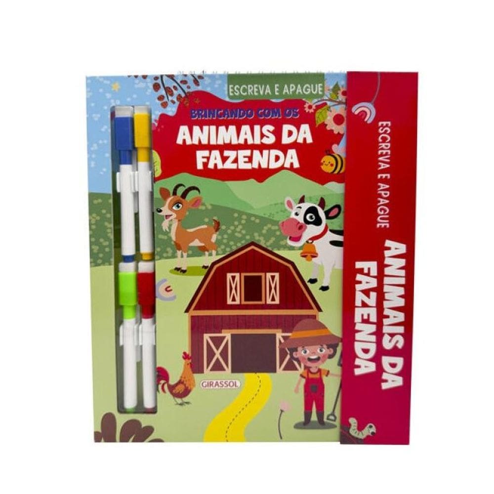 Escreva E Apague: Brincando Com Os Animais Da Fazenda