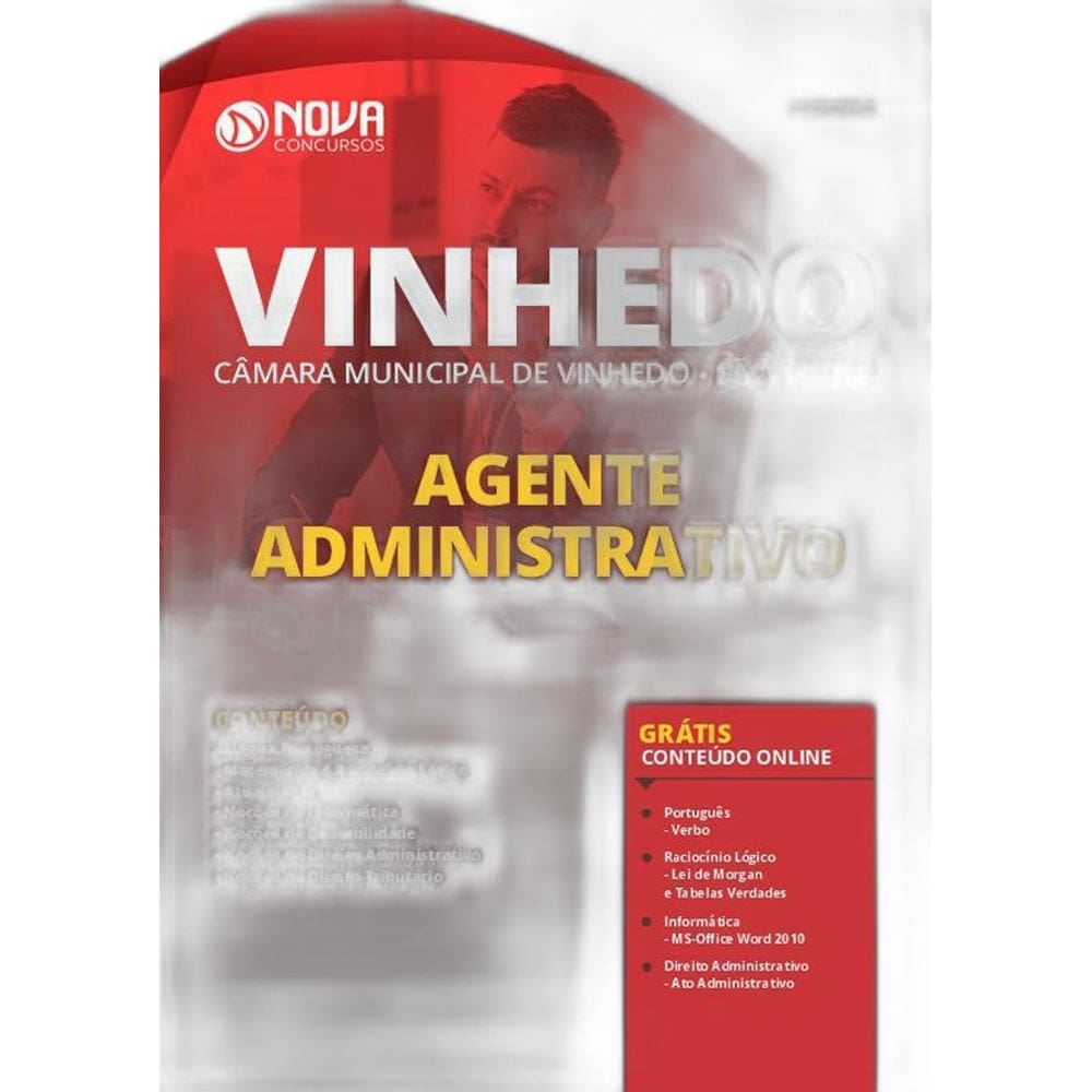 Apostila Câmara Vinhedo Sp - Agente Administrativo