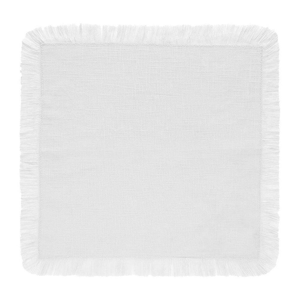 Guardanapo Franja 40Cm X 40Cm Coloratta Branco