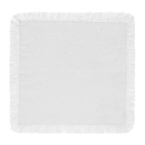 Guardanapo Franja 40Cm X 40Cm Coloratta Branco