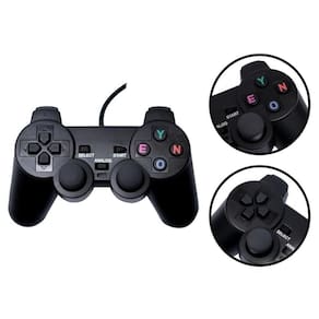 Kit 2 Controles PS2 Com Fio Manete Jogos Alta Resistência