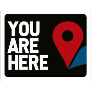 Kit 3 Placas You Are Here