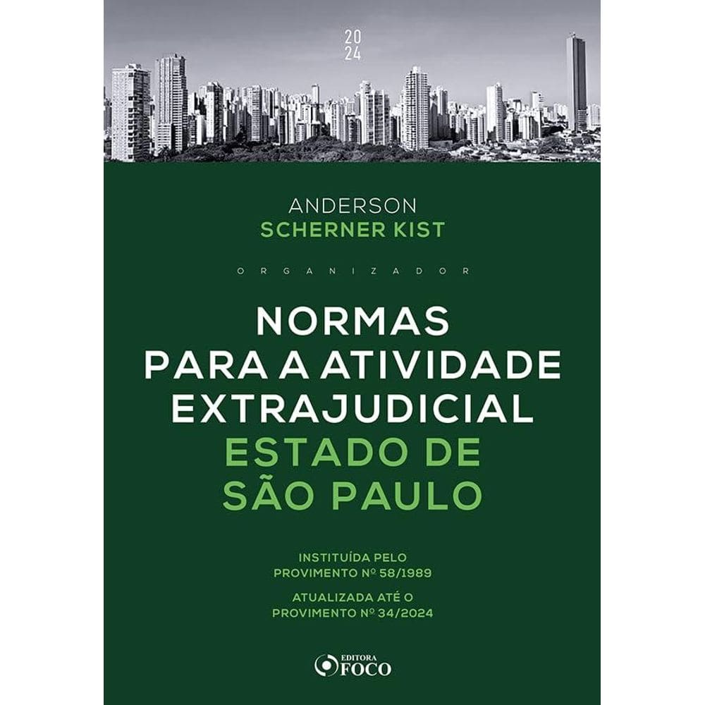 Normas para a Atividade Extrajudicial Estado de São Paulo - 1ª ED - 2024 (1510)