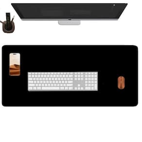 Tapete Mesa Gamer 100X40 Deskpad Extra Grande + Apoio Copo