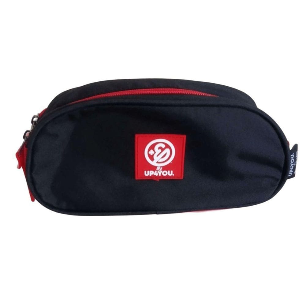 Estojo Duplo Preto Enaldinho Escolar Juvenil Up4You