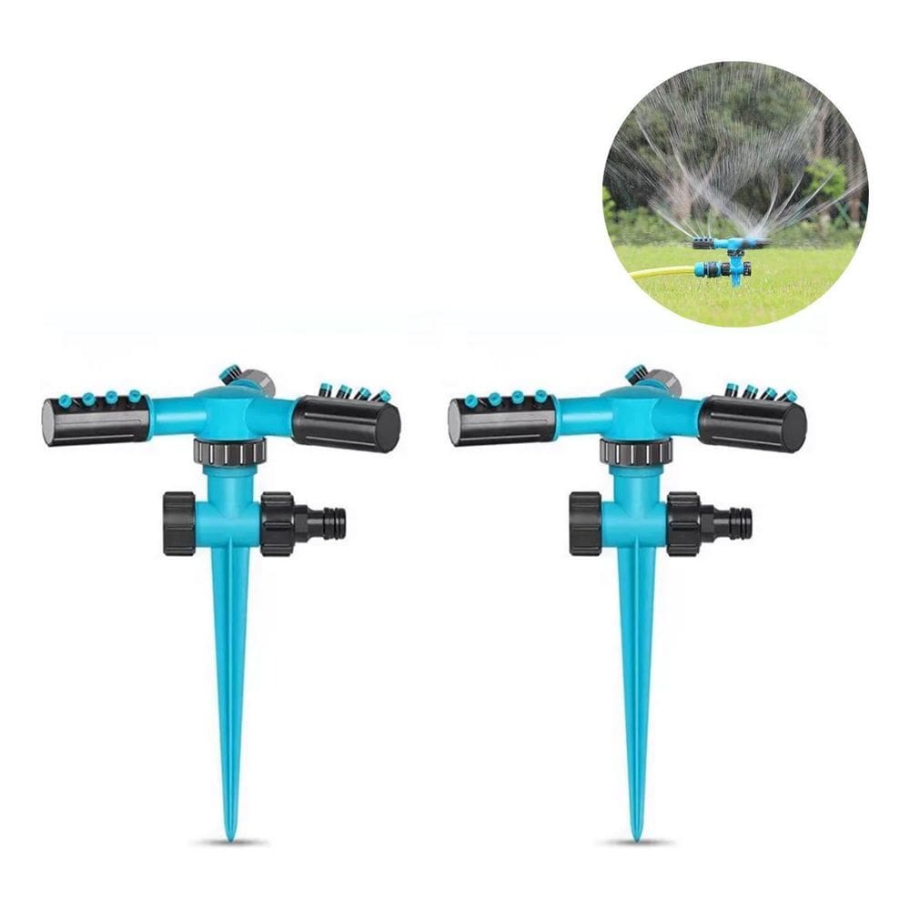 Kit 2 Irrigador Aspersor 360 Jatos Grama Jardins Horta
