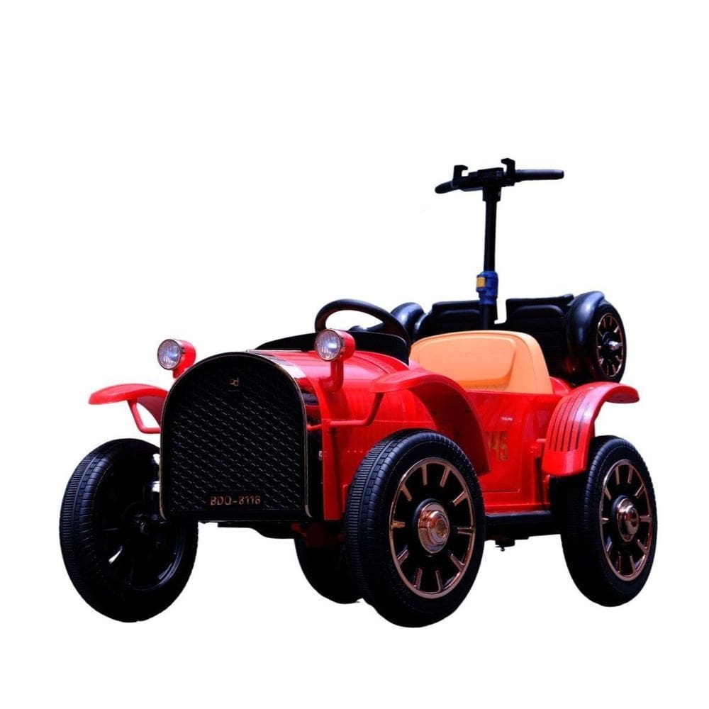 Mini Carro Elétrico Vintage Vermelho Retrô 12V Importway