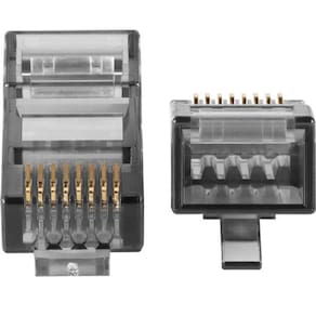 Conector RJ45 CAT6 Série 3000 de Ouro - Maior Durabilidade