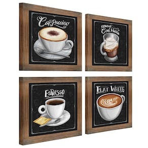Quadro Decorativo Café Expresso Padaria 12X12Cm 4 Un Ypê