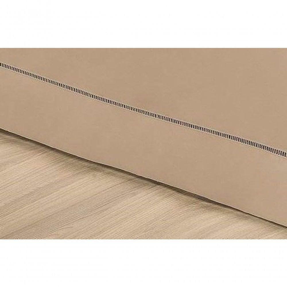 Saia Para Cama Box Solteiro Juliana - Cáqui