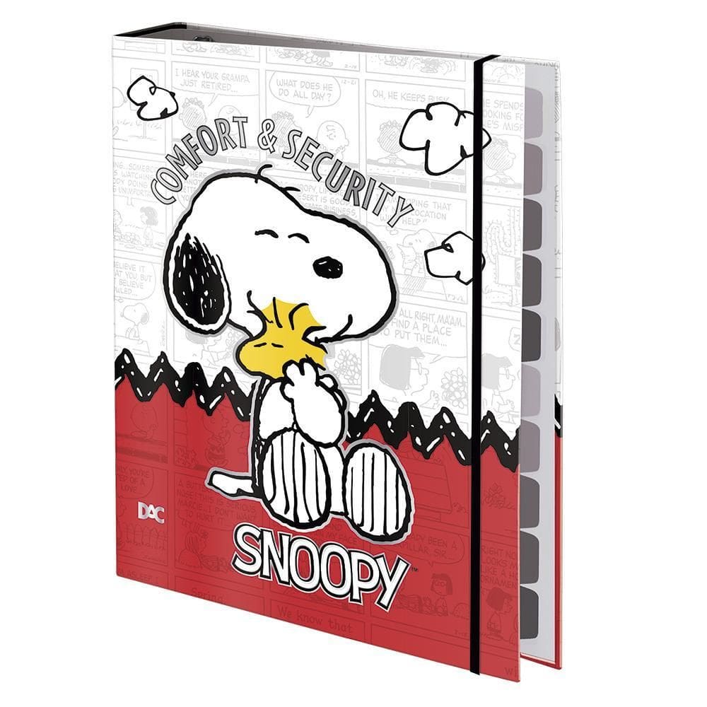 Caderno Argolado Univ. 48 Folhas Snoopy Dac Vermelho