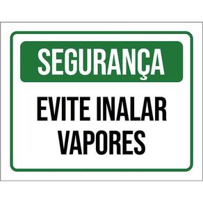 Placa Segurança Evite Inalar Vapores 36X46