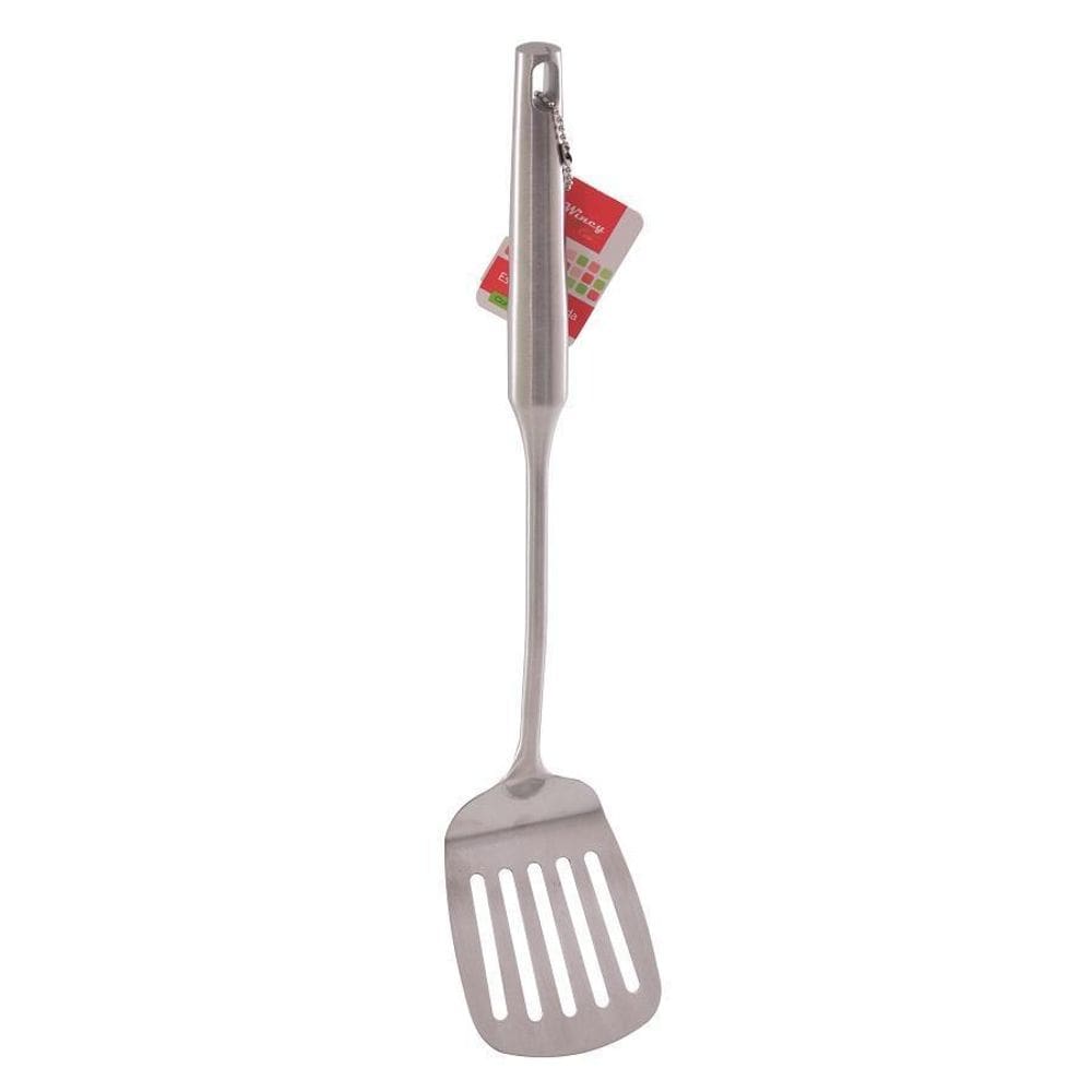Espátula Vazada Cocina Inox 38X8Cm