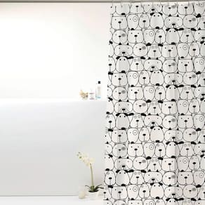 Cortina Box Banheiro Pvc Grossa Com Ganchos 198X180Cm Uzoo