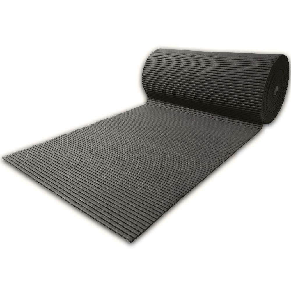 Tapete Passadeira Emborrachada Pvc Antiderrapante 0,65x3,00m Grafite
