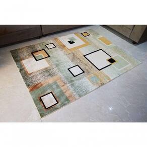 Tapete Veludo 1.50m X 2.00m Marbella Moderno Quadrado Rayza