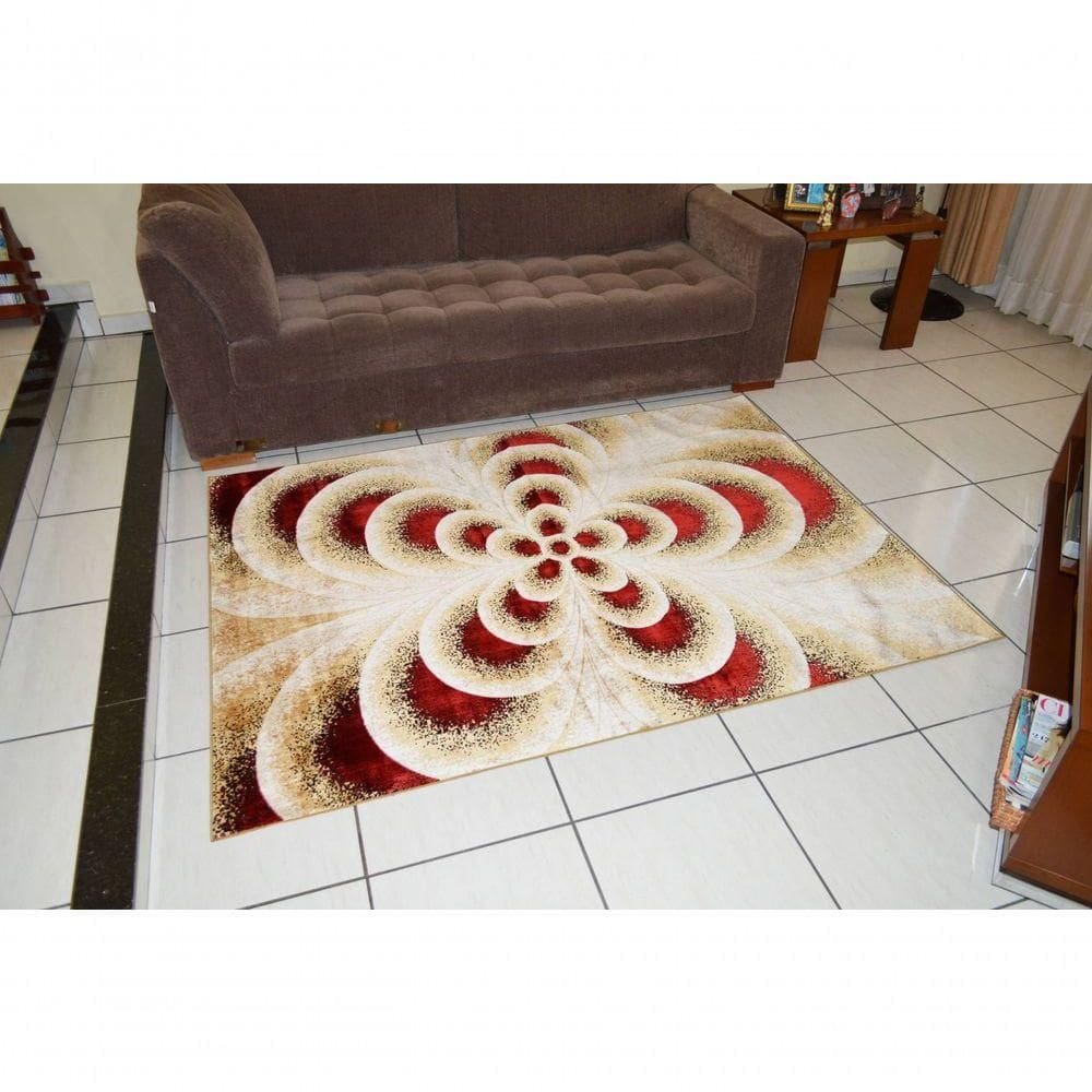 Tapete Veludo 1.50m X 2.00m Marbella Moderno Lotus Rayza