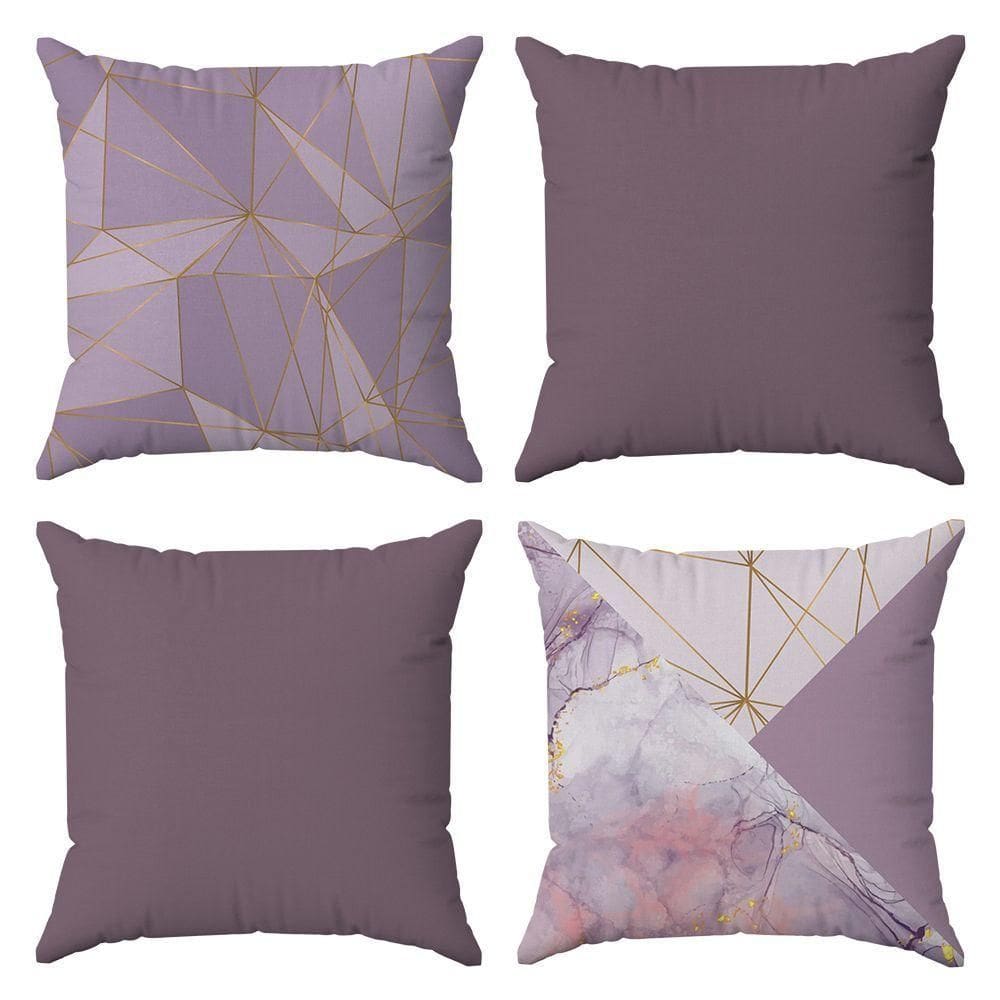 Kit Capas Almofadas Decorativas Mármore 3 45x45 - Id Decor