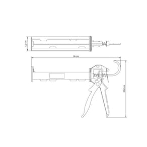 Pistola Para Tubo De Silicone 280ml - Tramontina