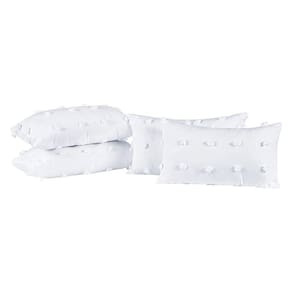 Almofadas Cheias Poppy 60cm X 30cm 04 Peças - Branco