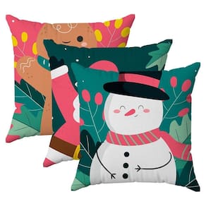 Kit 3 Capas Almofadas Encanto De Natal Feliz 45x45 Id Decor