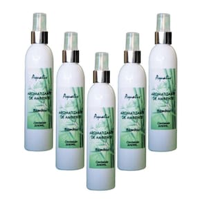 Kit 5 Aromatizador De Ambientes Aroma Bamboo Frasco 200Ml