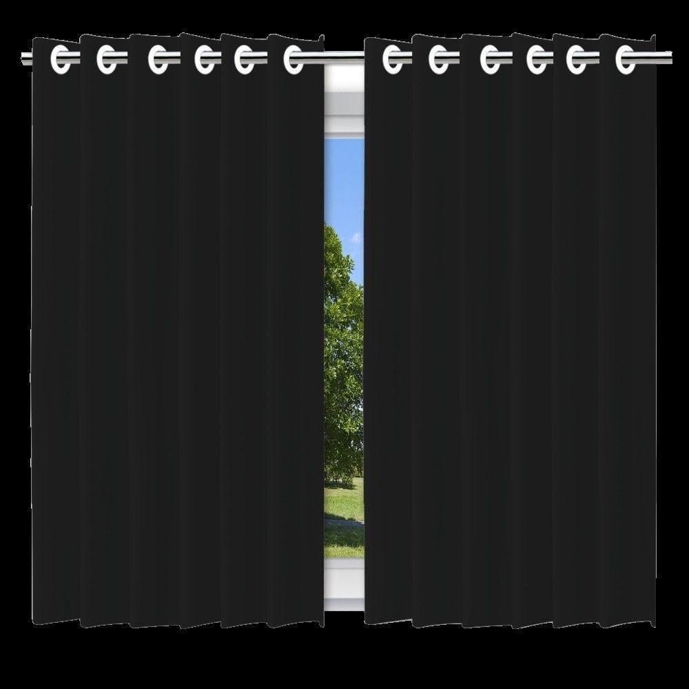 Cortina Blackout Preto 280x280cm Com Ilhós Melhorando Seu Ambiente Com Estilo E Eficiência